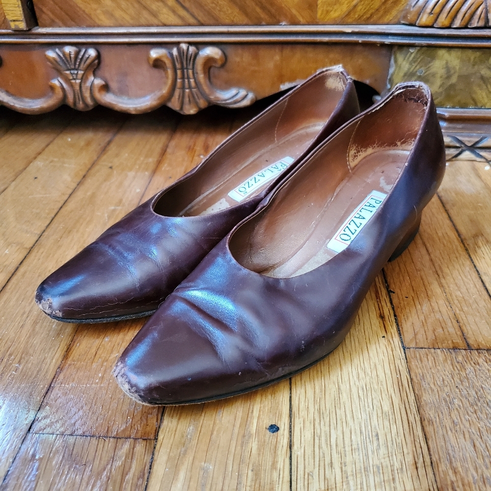 Vintage Italian Block Heel Pumps